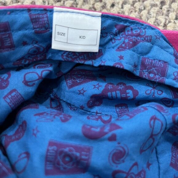 DISNEY PARKS Hat Cap Youth Adjustable Pink I Love Nerds Mickey & Friends Pink - Picture 5 of 10